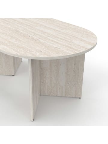 IDOMYA Factory Ława "Gabin" w kolorze beżowym - 110 x 45 x 60 cm