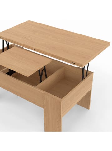 IDOMYA Factory Salontafel "Albane" lichtbruin - (B)100 x (H)45 x (D)50 cm