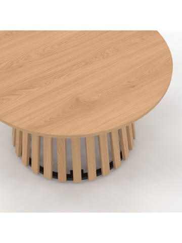 IDOMYA Factory Ława "Camélia" w kolorze jasnobrązowym - wys. 40 x Ø 70 cm