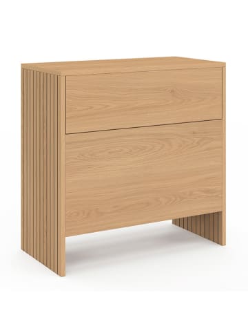 IDOMYA Factory Mini bar "Faustine" w kolorze jasnobrązowym - 50 x 50 x 25 cm