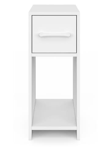 IDOMYA Essentials 2er-Set: Nachttische ''Uma'' in Weiß - (B)20 x (H)49,5 x (T)30 cm