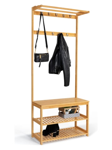 IDOMYA Essentials Garderobe "Maya" in Hellbraun - (B)70 x (H)170 x (T)30,5 cm