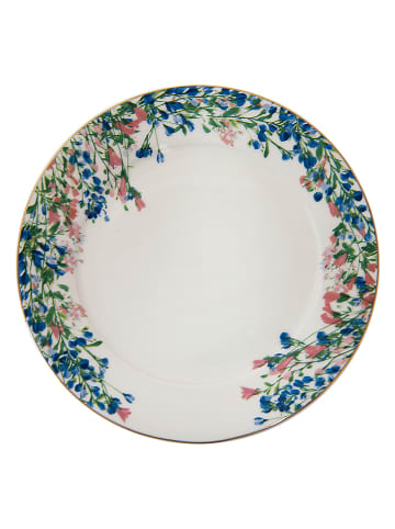 Clayre & Eef Dessertbord wit/meerkleurig - Ø 21 cm