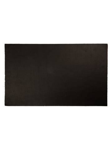 Clayre & Eef Wycieraczka w kolorze jasnobrązowo-czarnym z włókna kokosowego - 75 x 45 cm