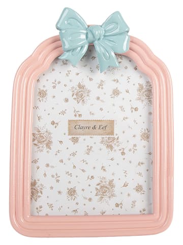 Clayre & Eef Fotolijst lichtroze/mintgroen - (B)16 x (H)23 cm