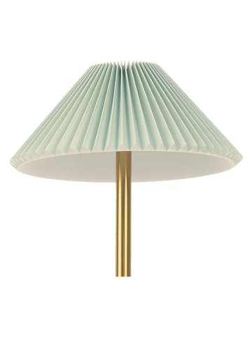 Clayre & Eef Tafellamp mintgroen/goudkleurig - (H)30 x Ø 16 cm