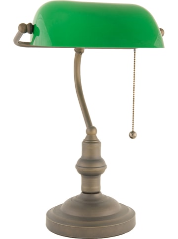 Clayre & Eef Tafellamp groen - (H)40 cm