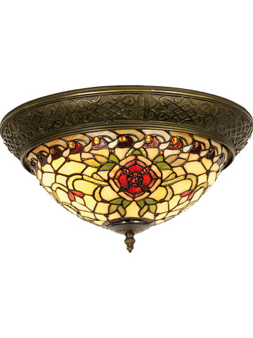 Tiffany Lampa sufitowa ze wzorem - Ø 38 cm