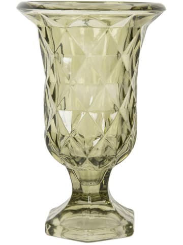 Clayre & Eef Wazon w kolorze zielonym - wys. 18 x Ø 12 cm