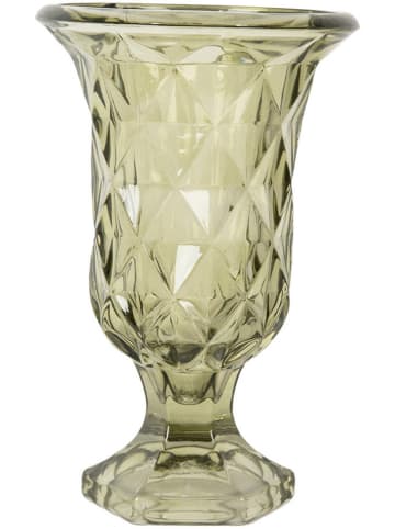 Clayre & Eef Wazon w kolorze zielonym - wys. 18 x Ø 12 cm