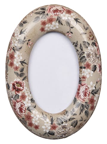 Clayre & Eef Bilderrahmen in Beige/ Rosa - (B)13 x (H)18 cm