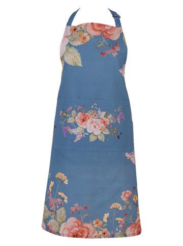Clayre & Eef Kochschürze in Blau/ Rosa - (B)70 x (H)85 cm