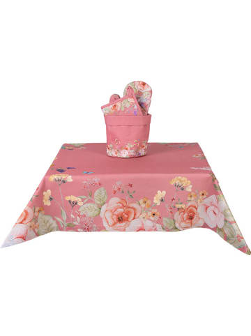 Clayre & Eef Tischdecke in Rosa - (L)100 x (B)100 cm