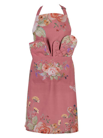 Clayre & Eef Rękawica kuchenna w kolorze różowo-fioletowym - 18 x 30 cm