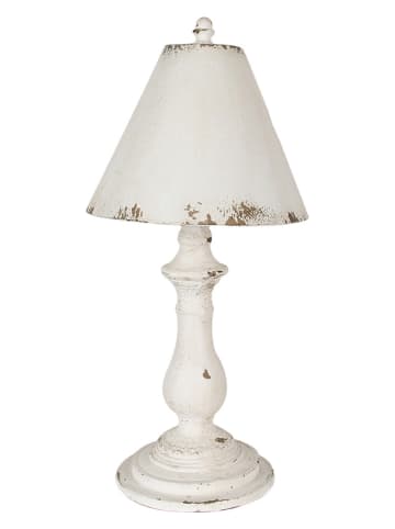 Clayre & Eef Tischleuchte in Weiß - (H)55 x Ø 26 cm