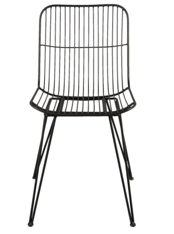 Clayre & Eef Krzesło w kolorze czarnym - 46 x 79 x 60 cm