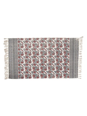 Clayre & Eef Katoenen tapijten crème/rood/zwart - (L)200 x (B)140 cm