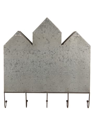 Clayre & Eef Wandregal grijs - (B)62 x (H)66 x (D)12 cm