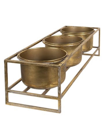 Clayre & Eef Pflanzenhalter in Gold - (B)63 x (H)16 x (T)19 cm