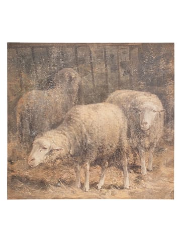 Clayre & Eef Druk artystyczny w ramce - 50 x 50 cm