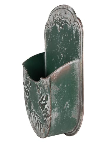 Clayre & Eef Uchwyt w kolorze zielonym na rośliny - 28 x 41 x 9 cm