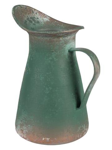 Clayre & Eef Decoratieve kan groen - (B)15 x (H)25 x (D)15 cm