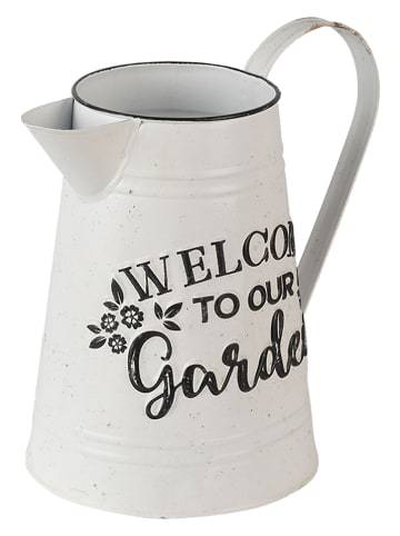 Clayre & Eef Decoratieve kan wit - (H)23 cm