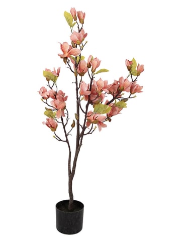 Clayre & Eef Decoboom lichtroze/groen - (B)20 x (H)120 x (D)15 cm