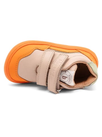 bisgaard Leder-Barfußschuhe "Morten" in Beige/ Orange