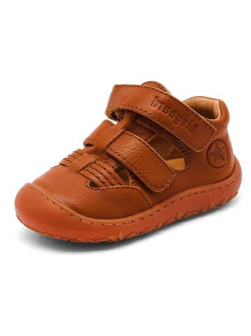 bisgaard Leder-Halbsandalen "Hana" in Hellbraun