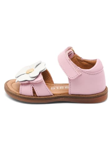 bisgaard Leder-Sandalen "Barbara" in Rosa