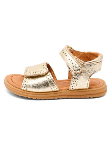 bisgaard Leder-Sandalen "Andrea" in Gold