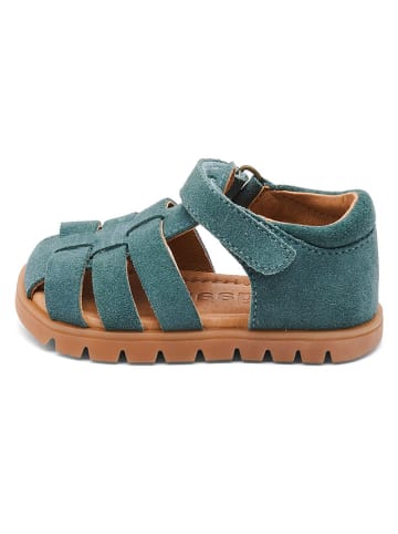 bisgaard Leder-Halbsandalen "Beka" in Blau