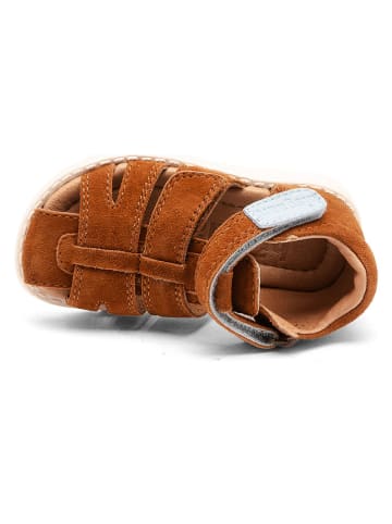 bisgaard Leder-Halbsandalen "Richy" in Hellbraun