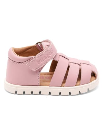 bisgaard Leder-Halbsandalen "Berth" in Rosa