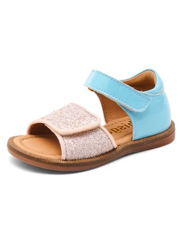 bisgaard Leren sandalen "Aida" lichtroze/lichtblauw