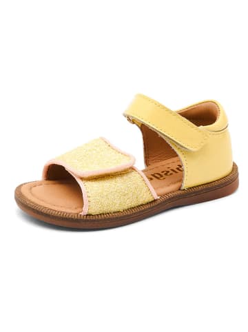 bisgaard Leder-Sandalen "Aida" in Gelb
