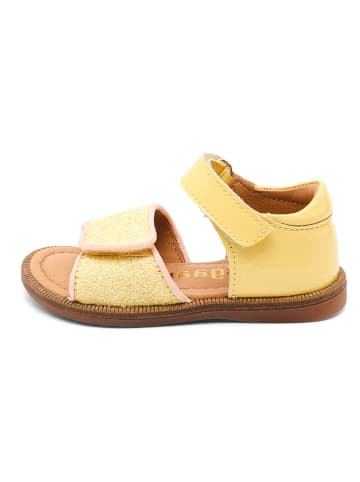 bisgaard Leder-Sandalen "Aida" in Gelb