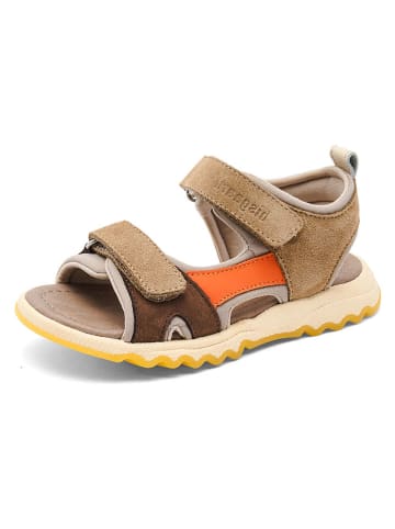 bisgaard Leder-Sandalen "Coco" in Hellbraun