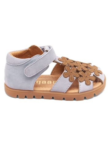 bisgaard Leder-Halbsandalen "Lia" in Grau