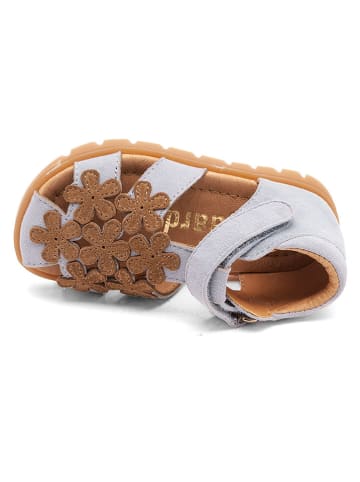 bisgaard Leder-Halbsandalen "Lia" in Grau