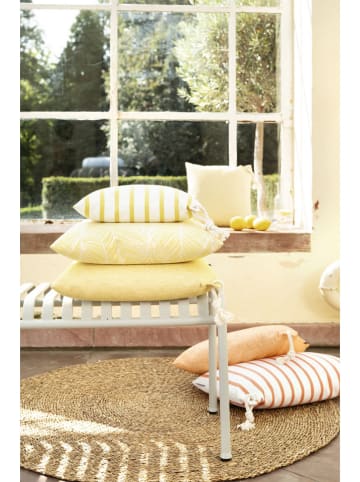 Magma Heimtex Outdoorkussenhoes "Malta" wit/oranje - (L)40 x (B)40 cm