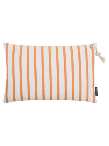 Magma Heimtex Outdoorkussenhoes ''Malta'' oranje/wit - (L)40 x (B)60 cm