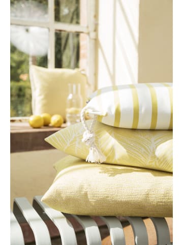 Magma Heimtex Outdoor-Kissenhülle ''Malta'' in Orange/ Weiß - (L)40 x (B)60 cm