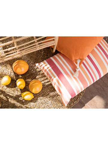 Magma Heimtex Outdoorkussenhoes ''Marbella'' beige/blauw/crème - (L)40 x (B)40 cm