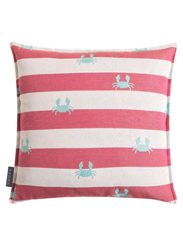 Magma Heimtex Poszewka outdoorowa "Crab" w kolorze czerwono-kremowym na poduszkę - 45 x 45 cm