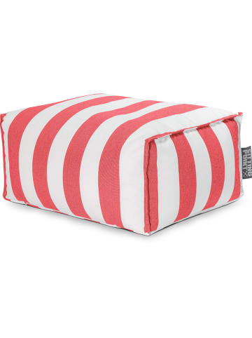 Magma Heimtex Worek outdoorowy "Santorin" w kolorze czerwonym do siedzenia - 65 x 35 x 55 cm