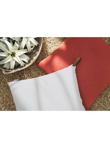 Magma Heimtex Outdoor-Kissenhülle "Korfu" in Hellgrau - (L)50 x (B)50 cm