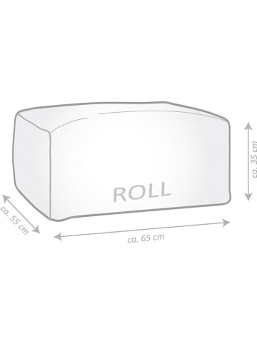 Magma Heimtex Outdoor-Sitzsack "Korfu" in Taupe - (B)65 x (H)35 x (T)55 cm