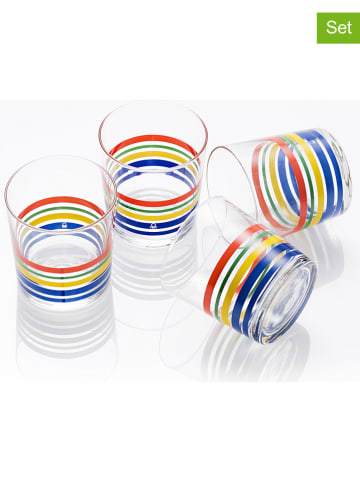 Benetton 4er-Set: Gläser in Bunt - 345 ml